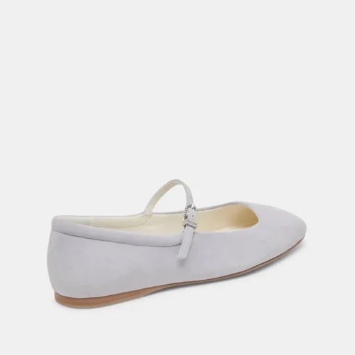 REYES BALLET FLATS DUSTY BLUE SUEDE