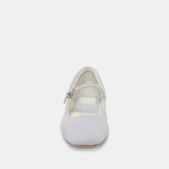 REYES BALLET FLATS DUSTY BLUE SUEDE
