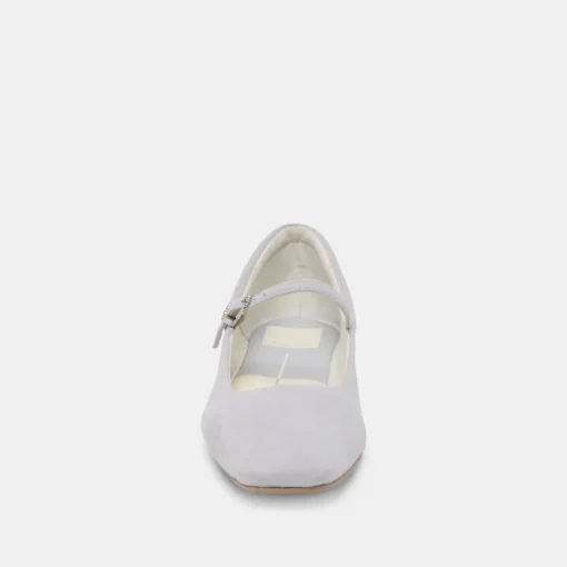 REYES BALLET FLATS DUSTY BLUE SUEDE