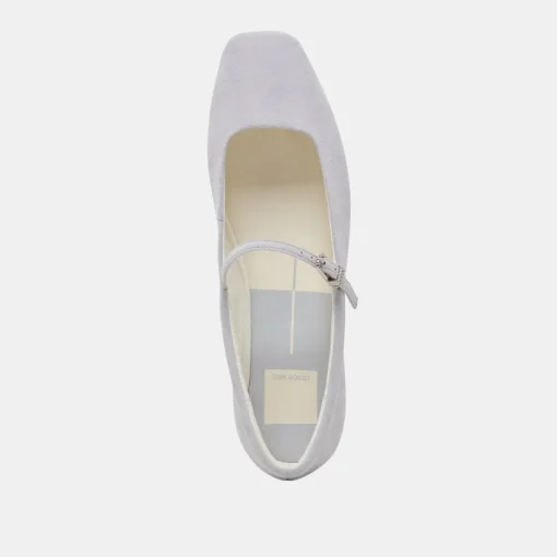 REYES BALLET FLATS DUSTY BLUE SUEDE