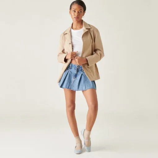 REYES BALLET FLATS SKY BLUE CRINKLE PATENT