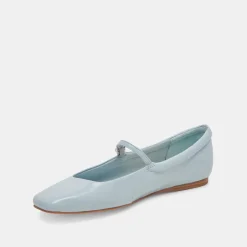 REYES BALLET FLATS SKY BLUE CRINKLE PATENT