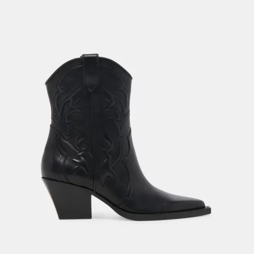 RIMONA BOOTIES BLACK LEATHER