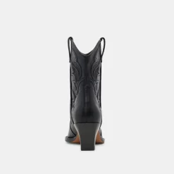 RIMONA BOOTIES BLACK LEATHER