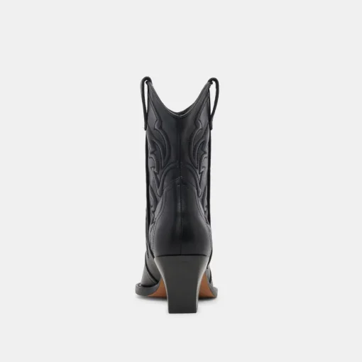 RIMONA BOOTIES BLACK LEATHER