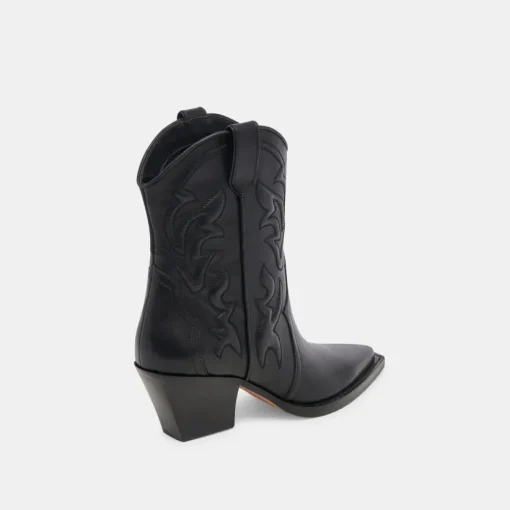 RIMONA BOOTIES BLACK LEATHER