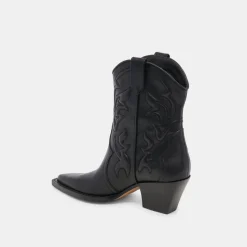 RIMONA BOOTIES BLACK LEATHER