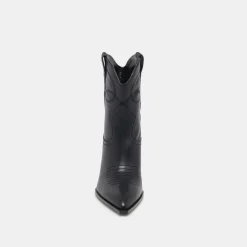 RIMONA BOOTIES BLACK LEATHER
