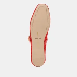 RODNI MESH BALLET FLATS CHILI WOVEN MESH