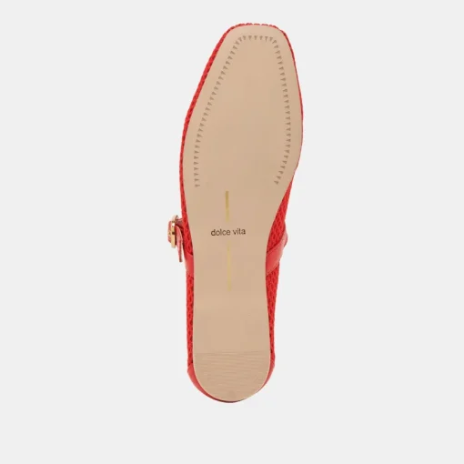 RODNI MESH BALLET FLATS CHILI WOVEN MESH