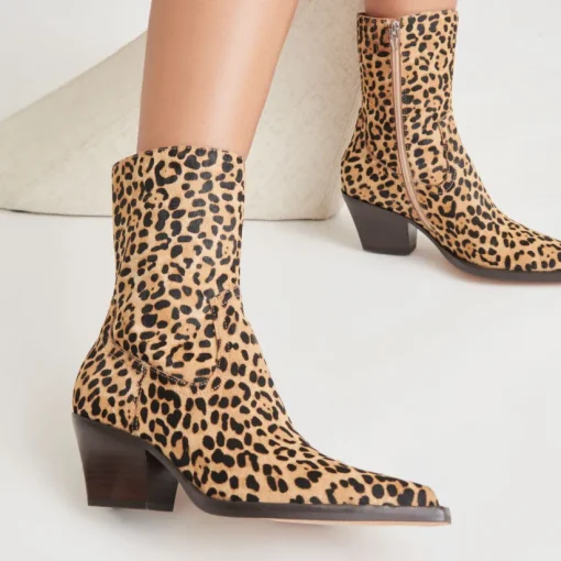 RUTGER BOOTS LEOPARD CALF HAIR