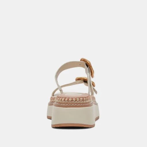 RYSHA SANDALS IVORY LEATHER