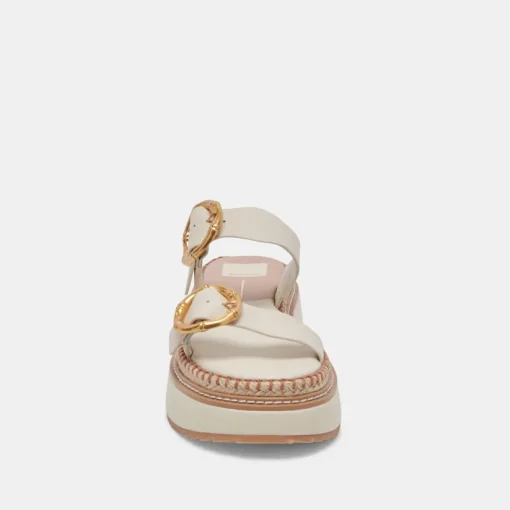 RYSHA SANDALS IVORY LEATHER