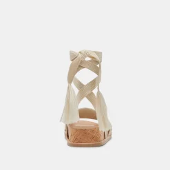SALACY SANDALS BLACK NATURAL RAFFIA