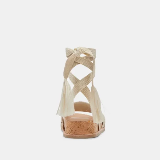 SALACY SANDALS BLACK NATURAL RAFFIA