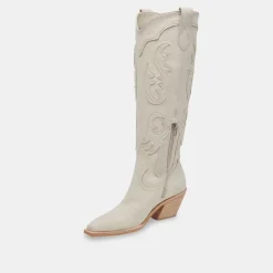 SAMSIN BOOTS IVORY NUBUCK