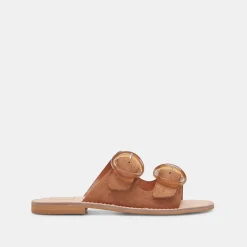 SECILY SANDALS PECAN SUEDE