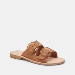 SECILY SANDALS PECAN SUEDE