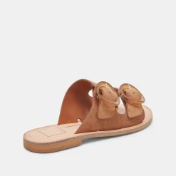 SECILY SANDALS PECAN SUEDE