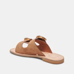 SECILY SANDALS PECAN SUEDE