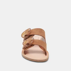 SECILY SANDALS PECAN SUEDE