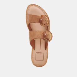 SECILY SANDALS PECAN SUEDE