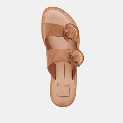 SECILY SANDALS PECAN SUEDE