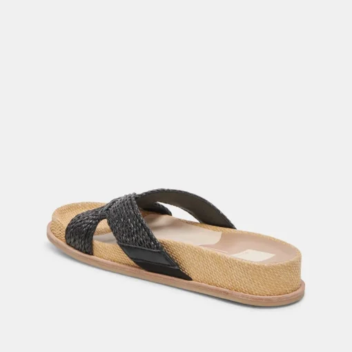 SELDA SANDALS ONYX RAFFIA