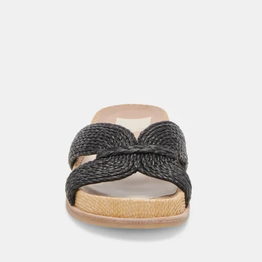 SELDA SANDALS ONYX RAFFIA