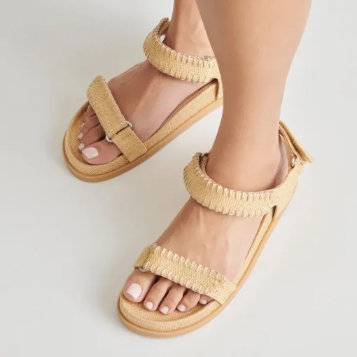 SENORA SANDALS LT NATURAL RAFFIA