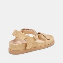 SENORA SANDALS LT NATURAL RAFFIA