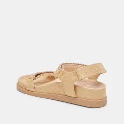 SENORA SANDALS LT NATURAL RAFFIA
