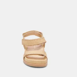 SENORA SANDALS LT NATURAL RAFFIA