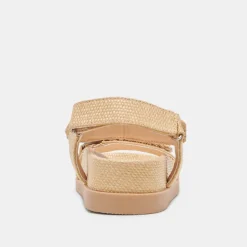 SENORA SANDALS LT NATURAL RAFFIA