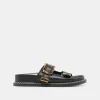 SEVANA SANDALS BLACK LEATHER