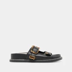 SEVANA SANDALS BLACK LEATHER
