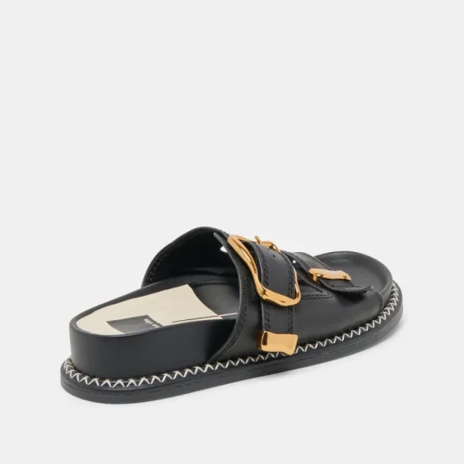 SEVANA SANDALS BLACK LEATHER