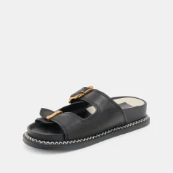 SEVANA SANDALS BLACK LEATHER