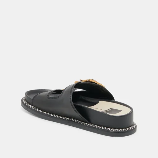 SEVANA SANDALS BLACK LEATHER