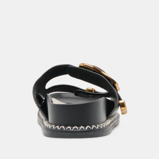 SEVANA SANDALS BLACK LEATHER