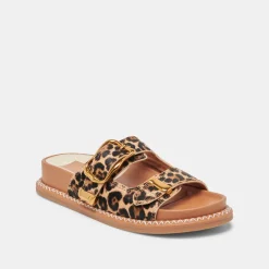 SEVANA SANDALS DK LEOPARD CALF HAIR