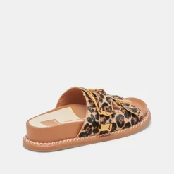 SEVANA SANDALS DK LEOPARD CALF HAIR
