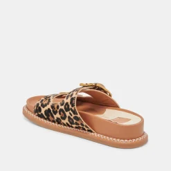 SEVANA SANDALS DK LEOPARD CALF HAIR