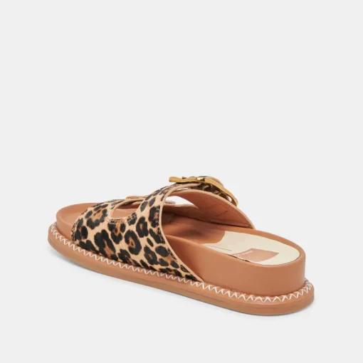 SEVANA SANDALS DK LEOPARD CALF HAIR