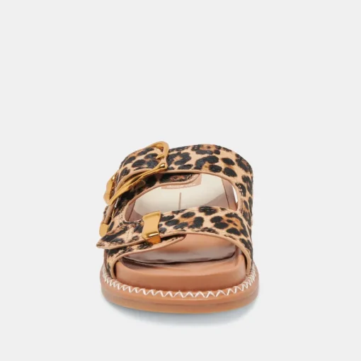 SEVANA SANDALS DK LEOPARD CALF HAIR