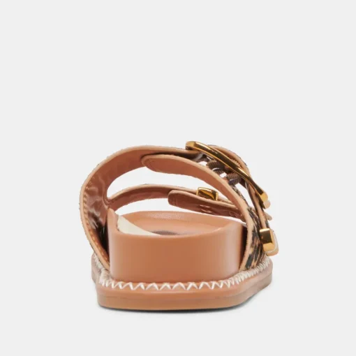 SEVANA SANDALS DK LEOPARD CALF HAIR