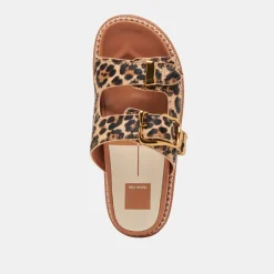 SEVANA SANDALS DK LEOPARD CALF HAIR