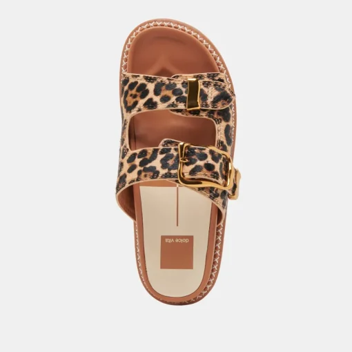 SEVANA SANDALS DK LEOPARD CALF HAIR