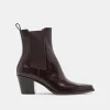 SHADIE H2O BOOTIES MULBERRY CRINKLE PATENT