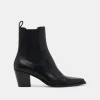SHADIE H2O WIDE BOOTIES BLACK LEATHER